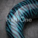 Retro Zebra Stripes Acrylic Ear Gauge Buffalo Taper