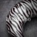Retro Zebra Stripes Acrylic Ear Gauge Buffalo Taper