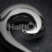 Swirl Claw Hook Steel Ear Gauge Hanging Taper 