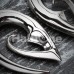 Devious Steel Fang Ear Gauge Spiral Hanging Taper
