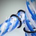 Pinstripe Swirls UV Acrylic Ear Stretching Taper