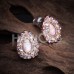 Rose Gold Eirene Opal Ear Stud Earrings