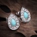 Avice Turquoise Multi-Gem Ear Stud Earrings