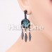Blackline Opal Dreamcatcher Feather Earring