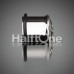Spider Web Convex Single Flared Ear Gauge Hollow Plug