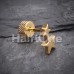 Golden Double Star Steel Fake Plug 