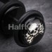 Pirate Skull Acrylic Fake Taper with O-Rings 