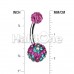 Flower Delight Multi-Sprinkle Dot Belly Button Ring