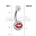 Sexy Lip Multi-Sprinkle Dot Belly Button Ring