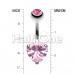 Classic Cubic Zirconia Heart Prong Sparkle Belly Button Ring Classic Cubic Zirconia Heart Prong Sparkle Belly Button Ring