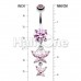 Butterfly Besties Cubic Zirconia Belly Button Ring