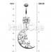 Twinkling Moon Cubic Zirconia Belly Button Ring