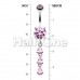 Sweet Dainty Cascading Gems Cubic Zirconia Belly Button Ring