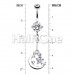 Opulant Moon and Star Cubic Zirconia Belly Button Ring