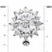 Radiant Flower Multi-Gem Marquise Cubic Zirconia Belly Button Ring