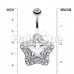 Star Extravagant Cubic Zirconia Belly Button Ring