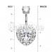 Brilliant Heart Sparkle Cubic Zirconia Belly Button Ring