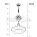 Multi Hearts Brass Knuckle Belly Button Ring Multi Hearts Brass Knuckle Belly Button Ring