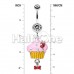 Yummy Cupcake Bow Belly Button Ring