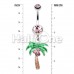 Jeweled Palm Tree Dangle Belly Button Ring