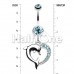 Enchanting Heart Dolphin Belly Button Ring