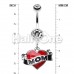 I Love 'MOM' Belly Button Ring