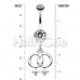 Double Female Symbol Gay Pride Belly Button Ring