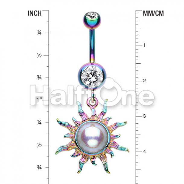 Sun belly button ring hotsell