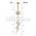 Golden Lightning Bolt Belly Button Ring Golden Lightning Bolt Belly Button Ring
