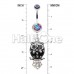 Sweet Blossom Owl Belly Button Ring