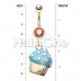 Sweet Frosted Cupcake Belly Button Ring