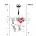 Charming LOVE Belly Button Ring