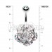 Gleam Rose Blossom Belly Button Ring