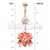 Rose Gold Divine Lotus Belly Button Ring