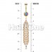 Golden Sparkle Showers Belly Button Ring