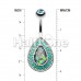 Classic Chakra Opal Belly Button Ring