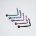 Colorline Ball Top L-Shaped Nose Ring Colorline Ball Top L-Shaped Nose Ring