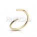 Gold PVD Basic Steel Bendable Nose Hoop