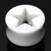 Hollow Star Double Flared Ear Gauge Plug