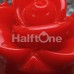 Wild Rose Flower Blossom Single Flared Ear Gauge Plug