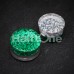 Double Sided Holographic Glitter Double Flared Ear Gauge Plug