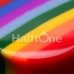Rainbow Stripe Double Flared Ear Gauge Plug