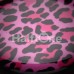 Roseate Pink Leopard Print Single Flared Ear Gauge Plug