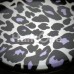 Purple Snow Leopard Print Single Flared Ear Gauge Plug