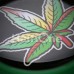Marijuana Cannabis Pot Leaf Single Flared Ear Gauge Plug