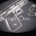 Glock Gun Pistol Single Flared Ear Gauge Plug