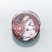 Gypsy Sugar Skull Clear UV UV Double Flared Ear Gauge Plug