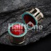 Golden Sparkle Turquoise Ear Gauge Plug Golden Sparkle Turquoise Ear Gauge Plug