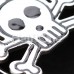 Skull & Crossbones Hollow Steel Single Flared Ear Gauge Plug