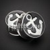 Classic Sailor Anchor Double Flared Ear Gauge Plug